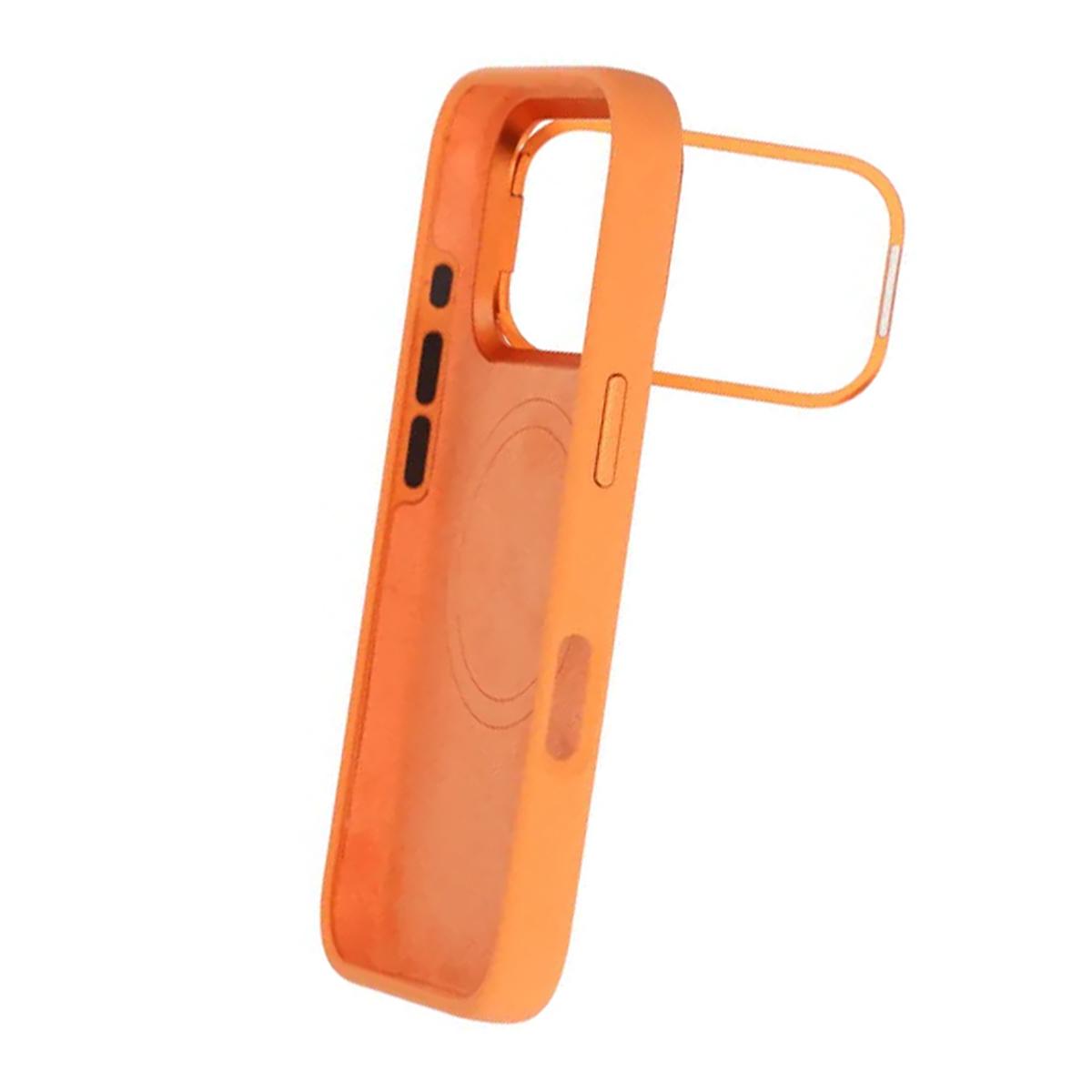 Bild på Mobilskal Silikon Magsafe och Statv iPhone 17 Pro - Orange