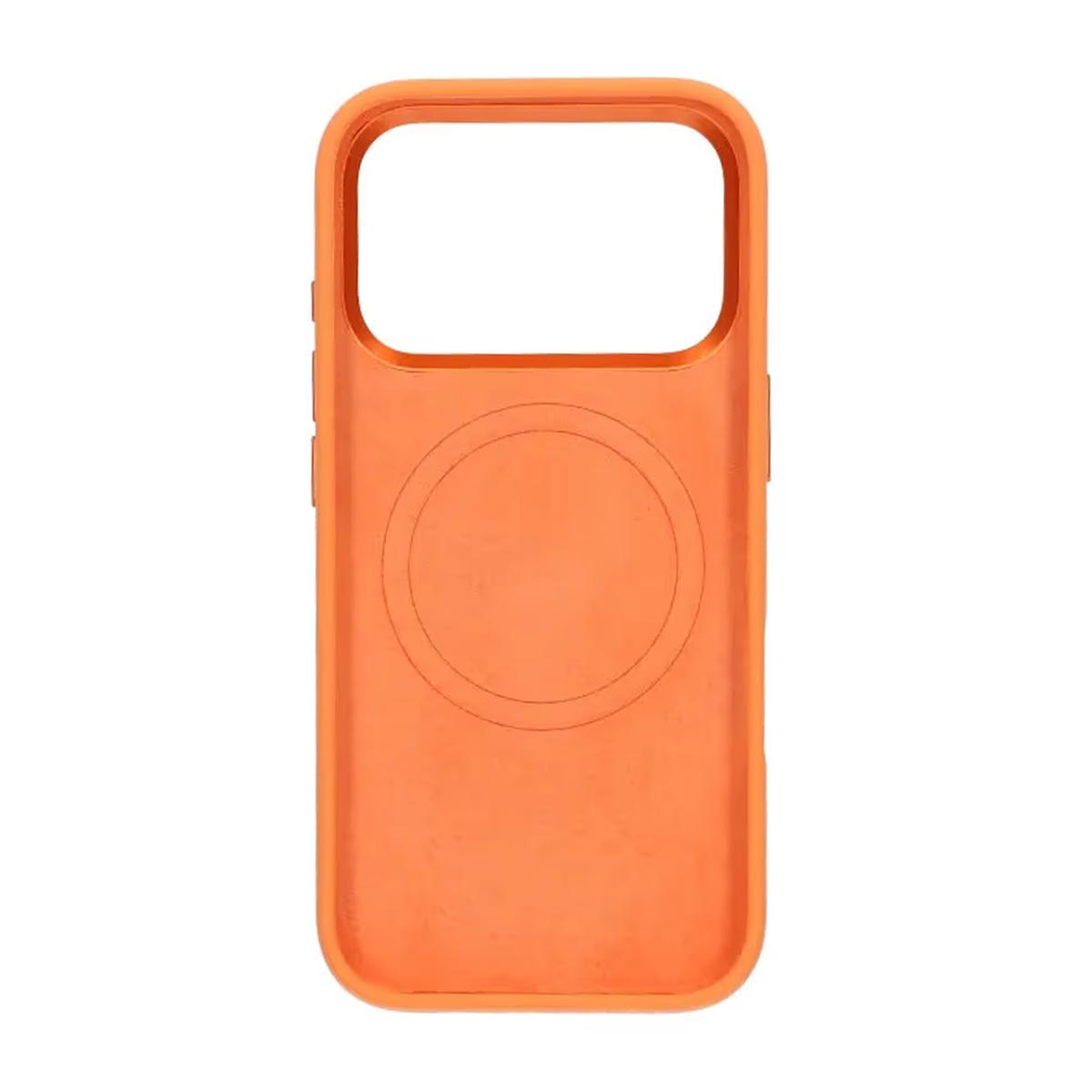 Bild på Mobilskal Silikon Magsafe och Statv iPhone 17 Pro - Orange