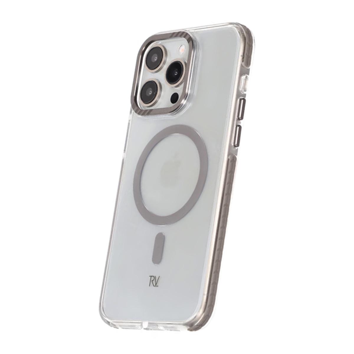 Bild von iPhone 15 Pro Max Rvelon Handyhülle Magnet Verstärkt - Grau