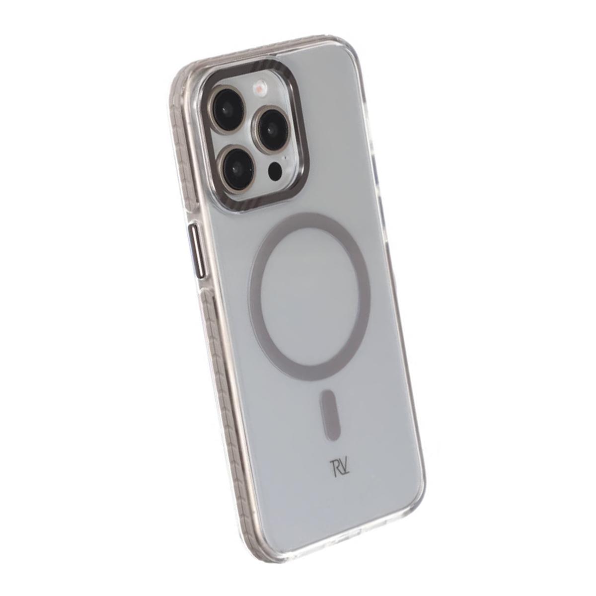 Bild von iPhone 15 Pro Max Rvelon Handyhülle Magnet Verstärkt - Grau