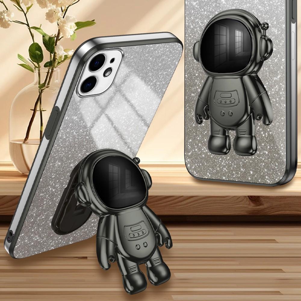 Bild på iPhone 12 Skal Astronaut PC+TPU med Ställ - Svart