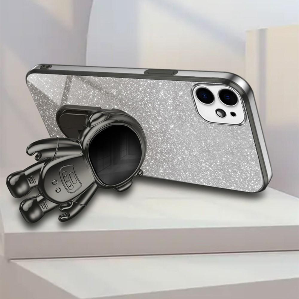 Bild på iPhone 12 Skal Astronaut PC+TPU med Ställ - Svart