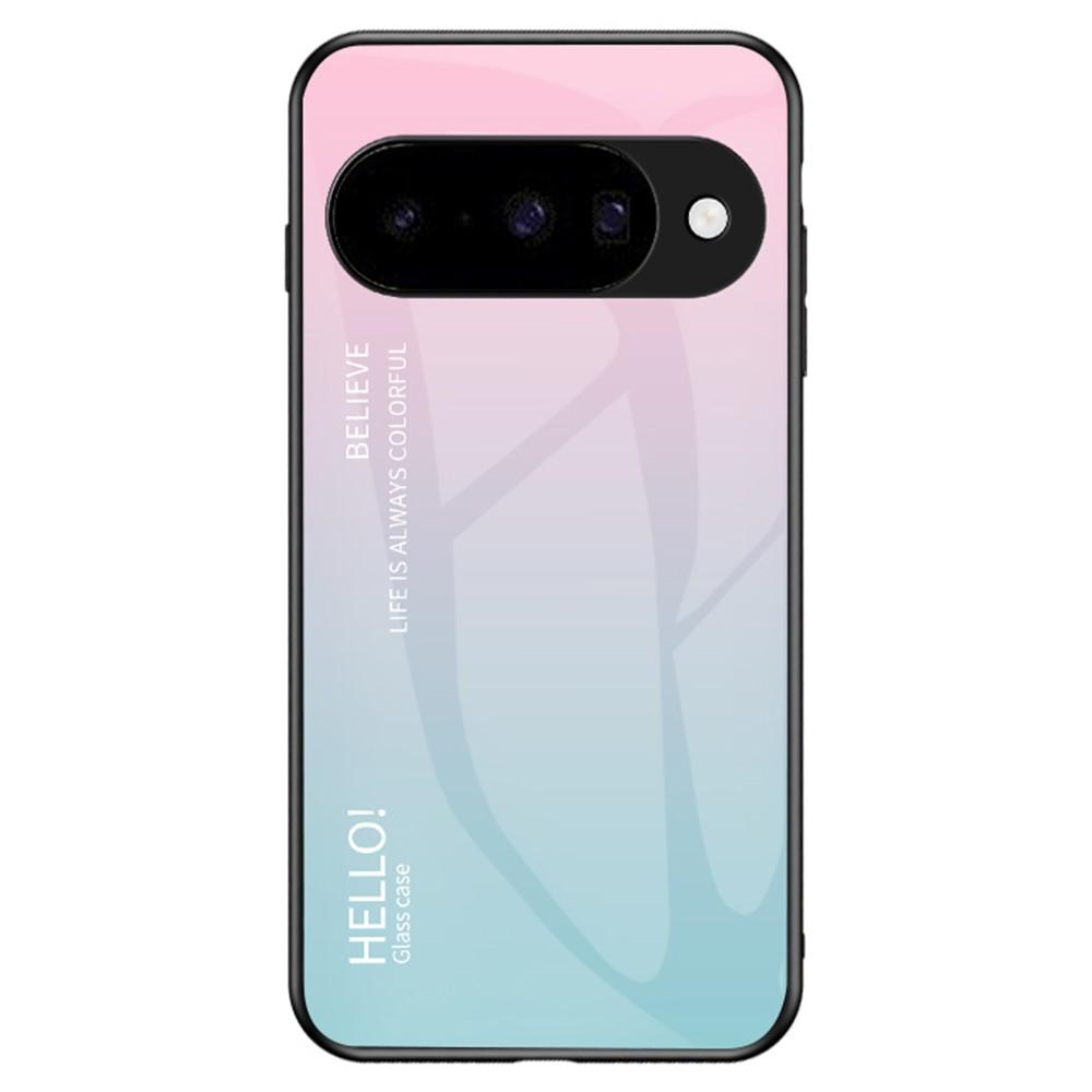 Bild von Google Pixel 10 Hülle Kratzfestes Glas + PC + TPU - Gradient Rosa Blau