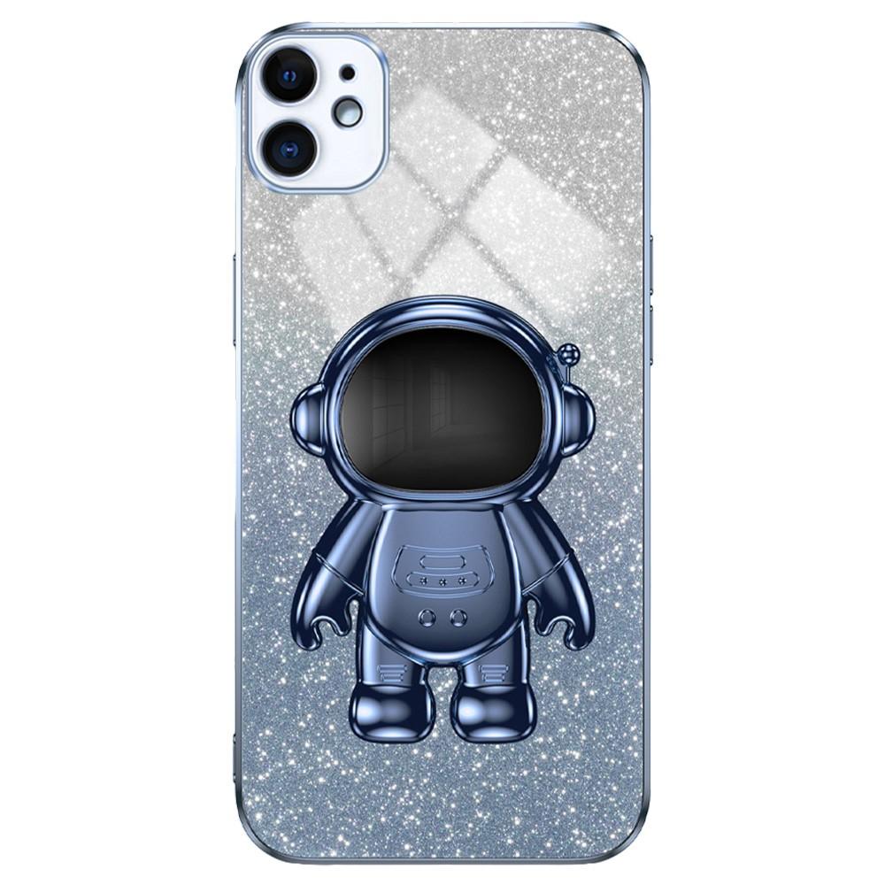 Bild på iPhone 12 mini Stöttåligt Skal Astronaut Ställ Blå