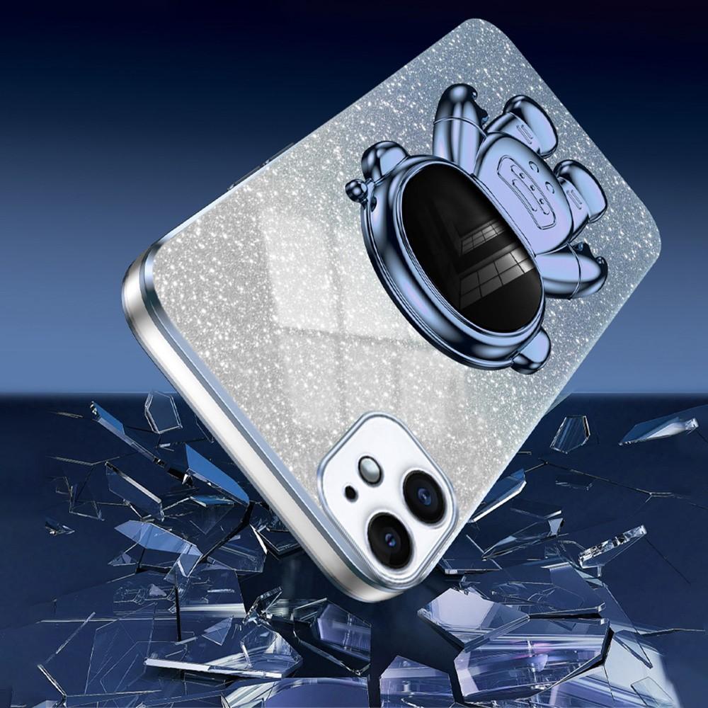 Bild på iPhone 12 mini Stöttåligt Skal Astronaut Ställ Blå