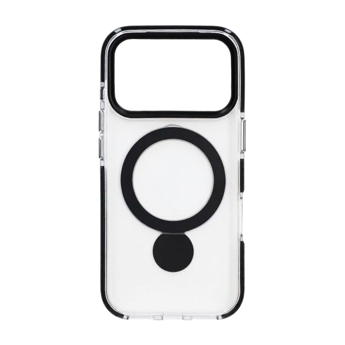 Bild på Skal Magsafe till iPhone 17 Pro Max - Transparent svart med ringstativ