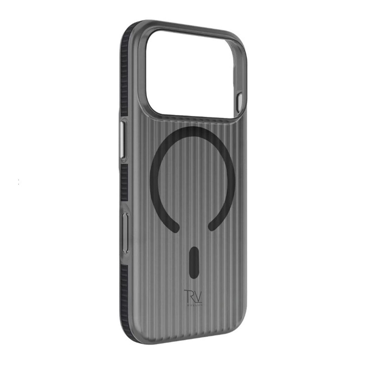 Bild på Rvelon Mobilskal Korrugerad Magsafe för iPhone 17 Pro Max - Svart