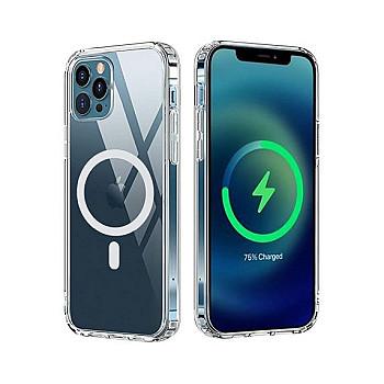 bild på iPhone 13 Pro Max Magnetic Wireless Charging Case Clear PC Case Transparent