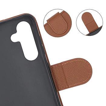 bild på Flip Stand Plånboksfodral Galaxy S24+ Brun