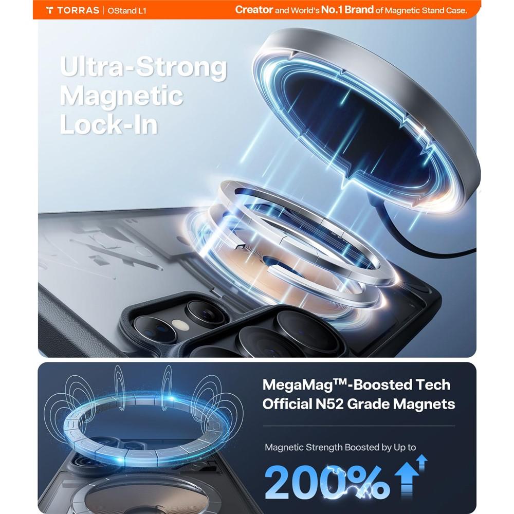 Bild på Samsung Galaxy S26 Ultra Ostand Magnetfodral Svart