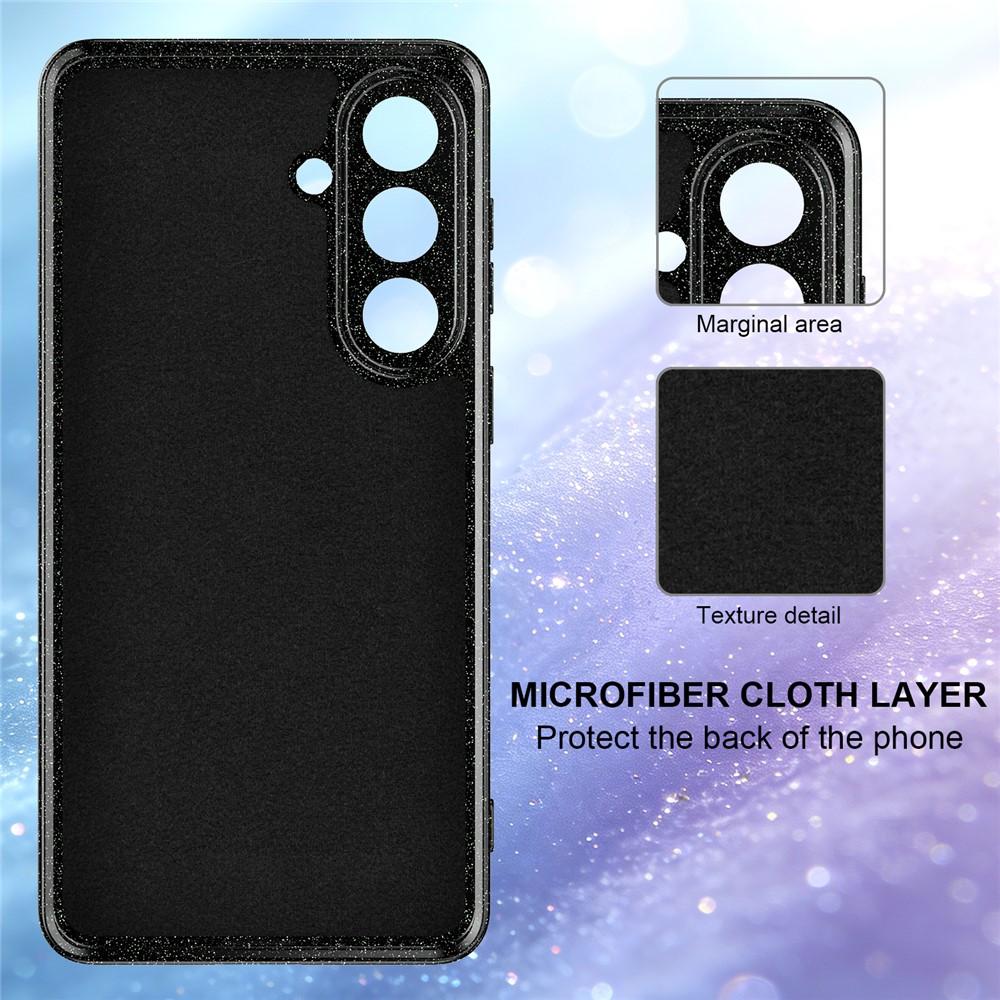 Kuva:  Samsung Galaxy S26 Magneettinen Glitterkotelo hihnalla - Musta