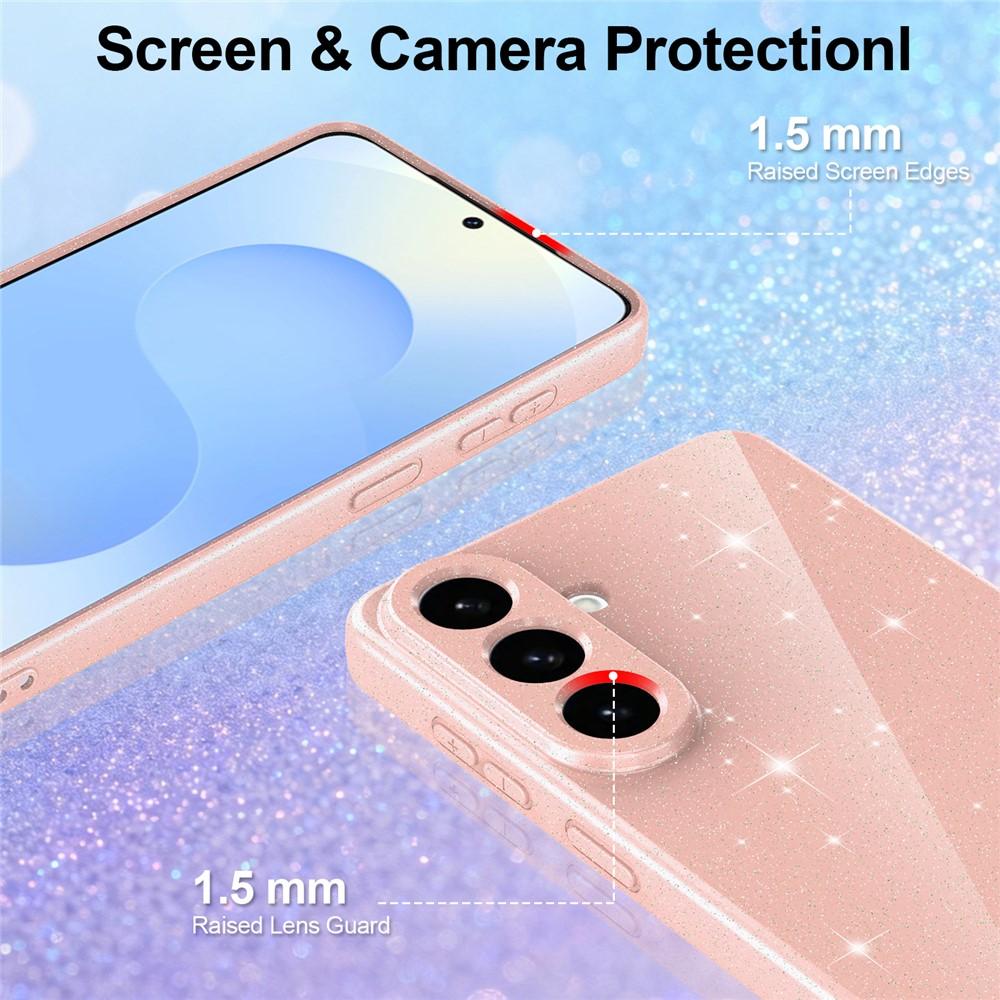 Kuva:  Samsung Galaxy S26 Kimalle Magneettikotelo Nauhalla - Vaaleanpunainen