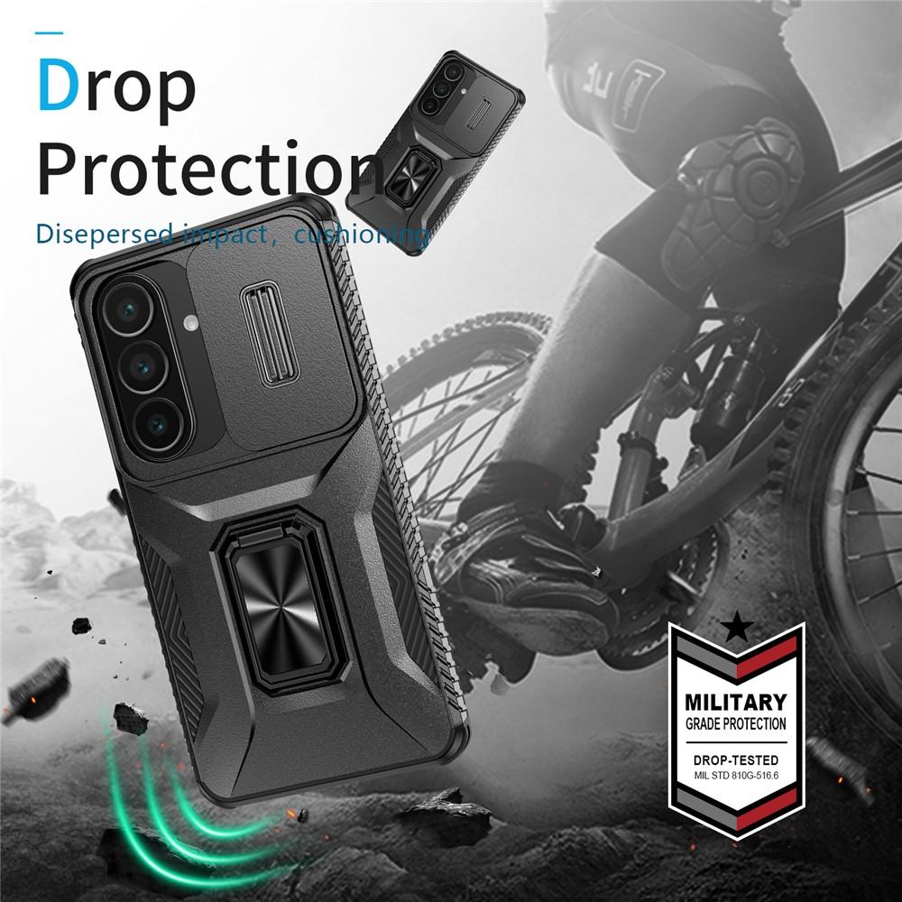 Kuva:  Samsung Galaxy S26 Suojakuori Camshield Teline TPU + PC Musta