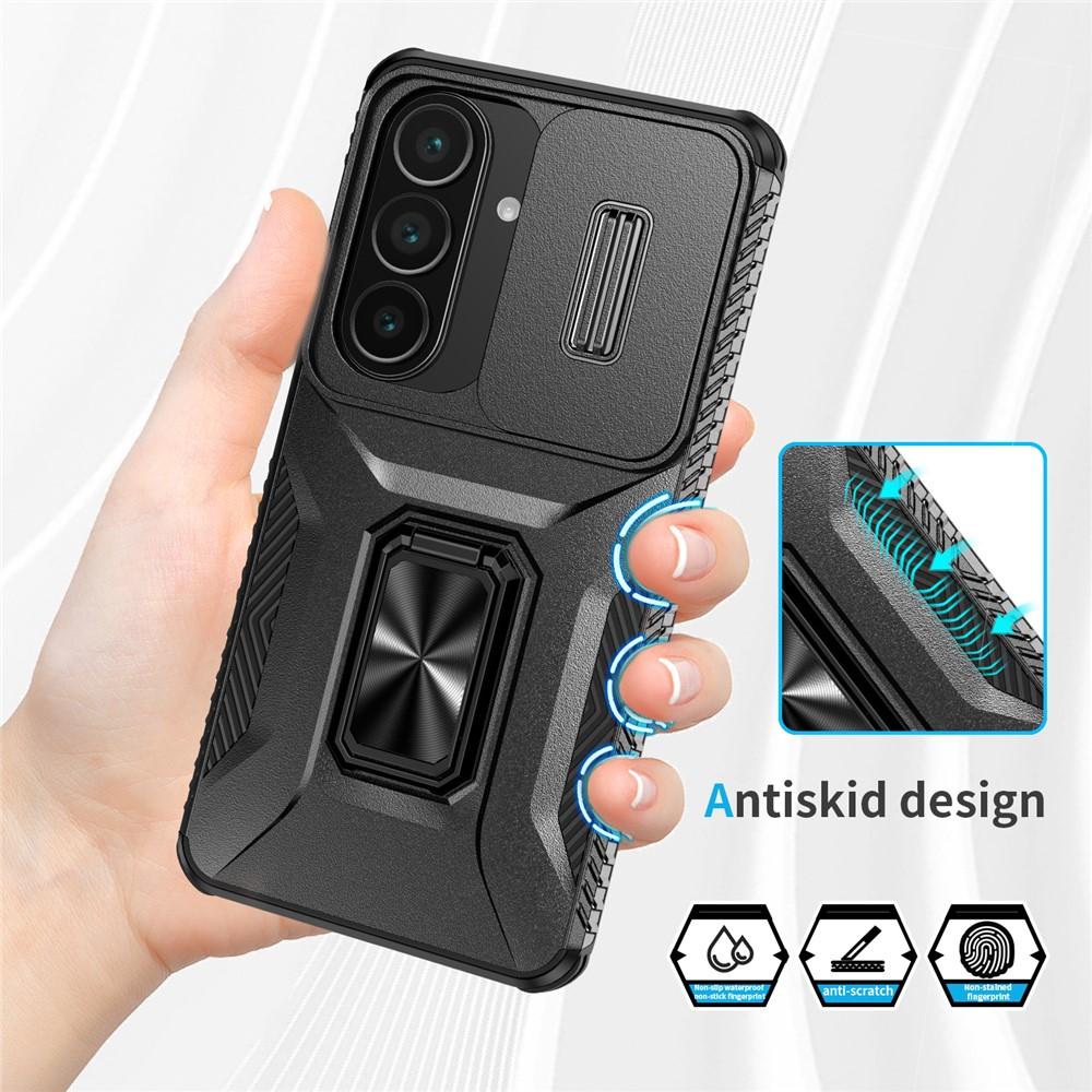 Kuva:  Samsung Galaxy S26 Suojakuori Camshield Teline TPU + PC Musta