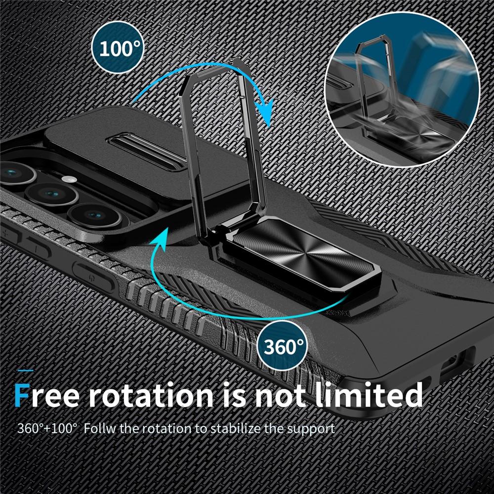 Kuva:  Samsung Galaxy S26 Suojakuori Camshield Teline TPU + PC Musta