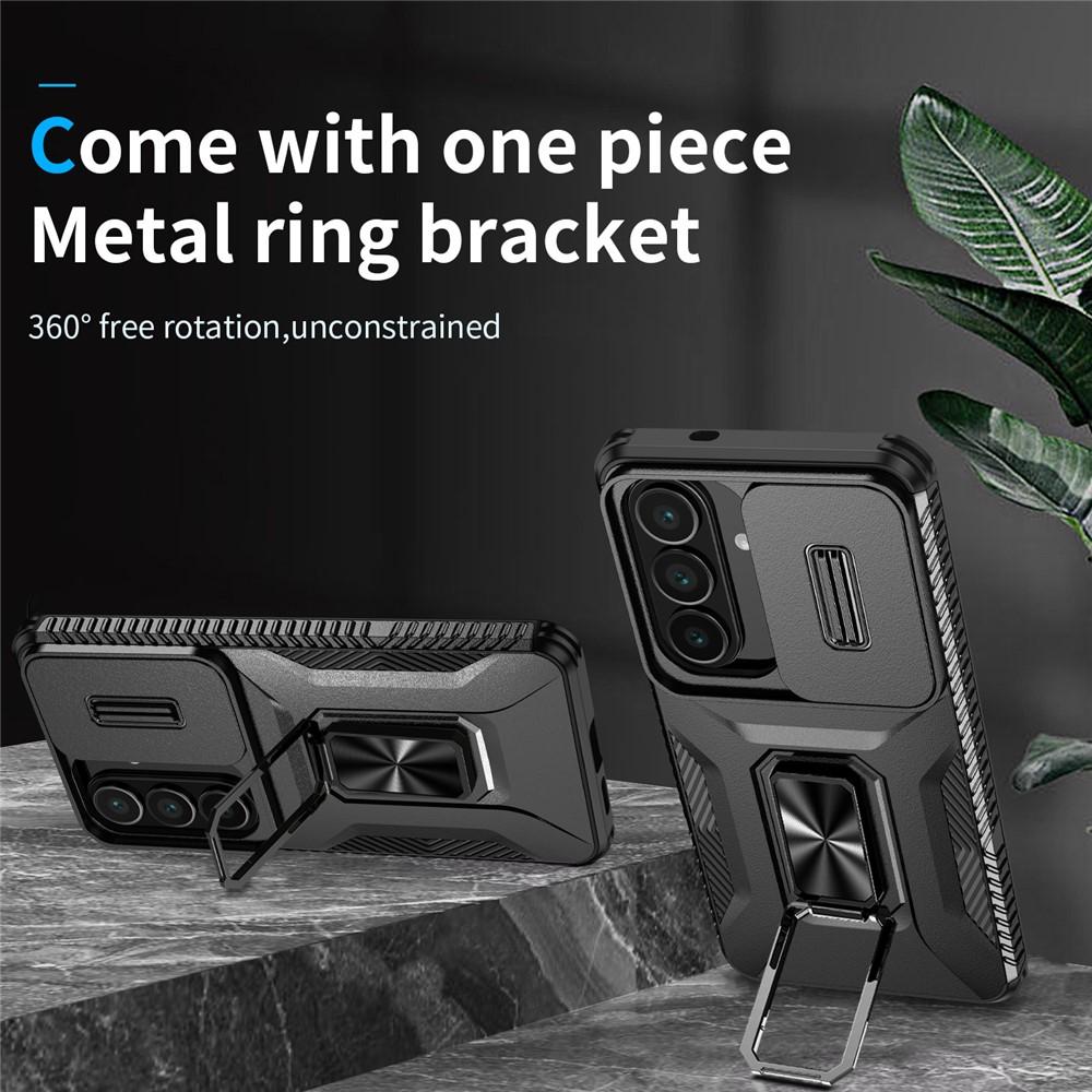 Kuva:  Samsung Galaxy S26 Suojakuori Camshield Teline TPU + PC Musta