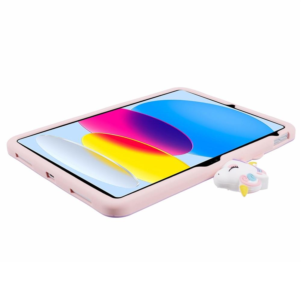 Bild på iPad (2025/2022) Silikonskal med Ställ, Söt Hästmotiv
