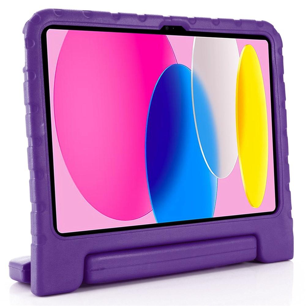 Bild på iPad (2025/2022) Stöttåligt EVA-fodral med handtag - Lila