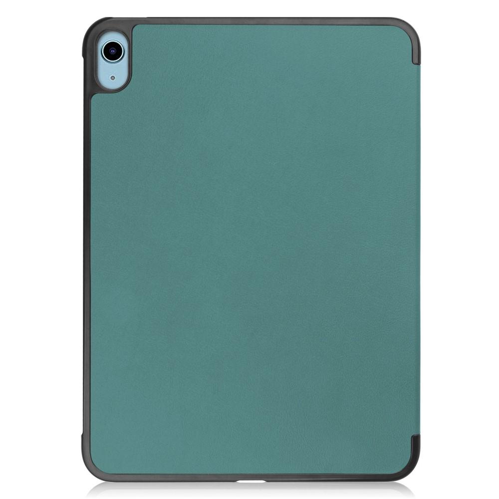 Bild på iPad (2025/2022) Stötsäkert PU Läderfodral Svart/Grön