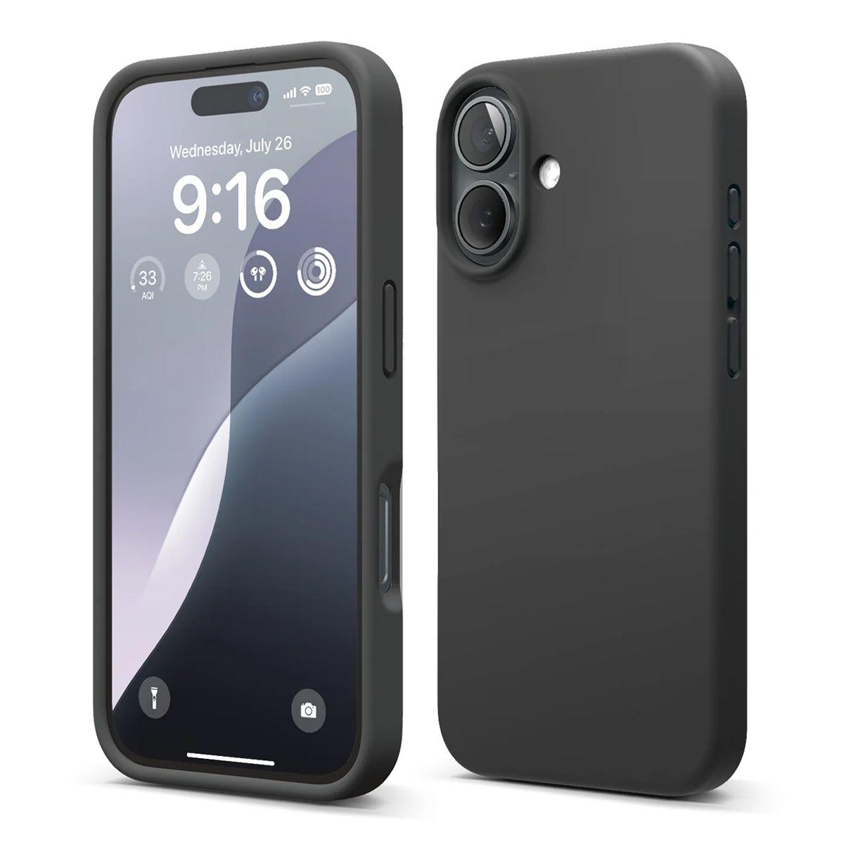 Pilt tootest iPhone 16 ümbris - Silikoon Rvelon Must
