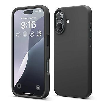 bild på iPhone 16 ümbris - Silikoon Rvelon Must