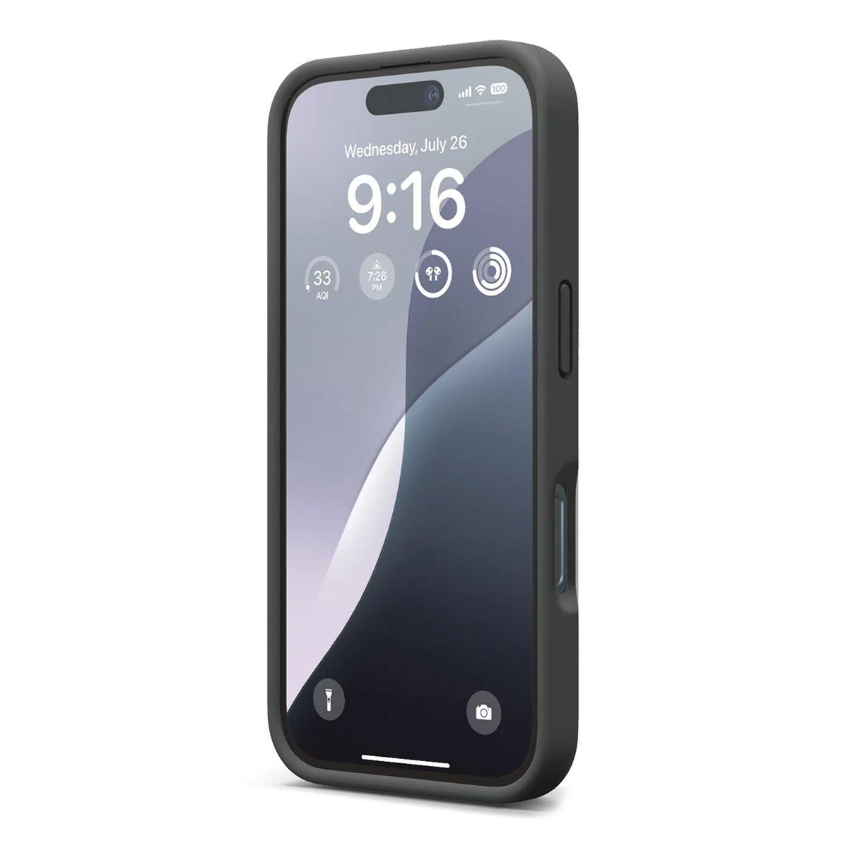 Pilt tootest iPhone 16 ümbris - Silikoon Rvelon Must