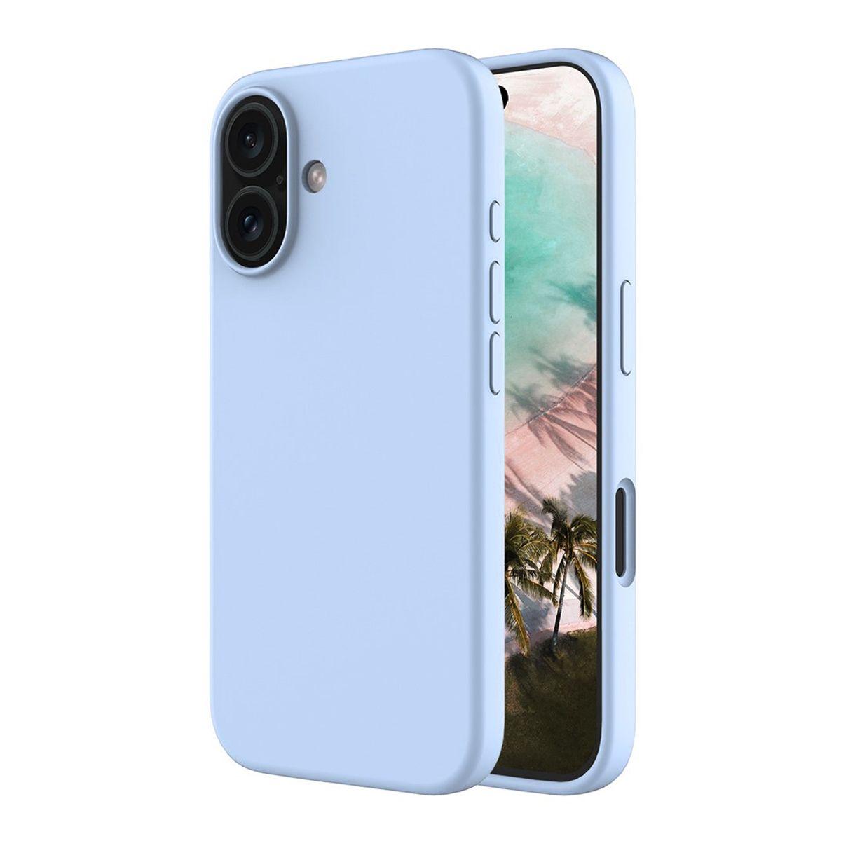 Pilt tootest Rvelon telefoniümbris Silikon MagSafe iPhone 16 jaoks - Hele sinine