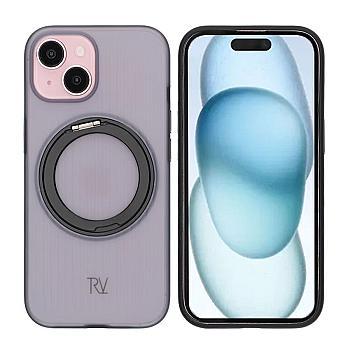 bild på iPhone 15 Rvelon Korpus Pöörlev Magnet Alus - Must