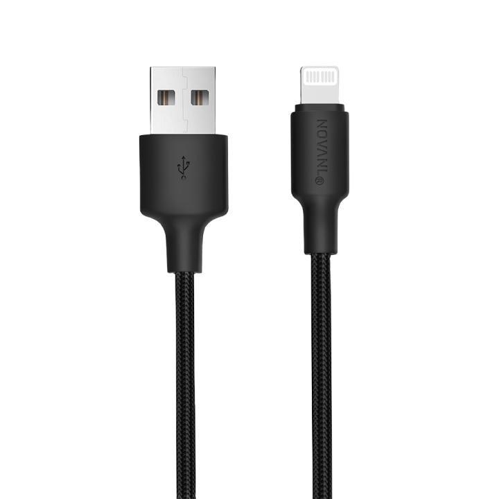 Image de Câble NOVANL SpeedCharge USB A vers 8 Pin 12W (1,5M) Noir