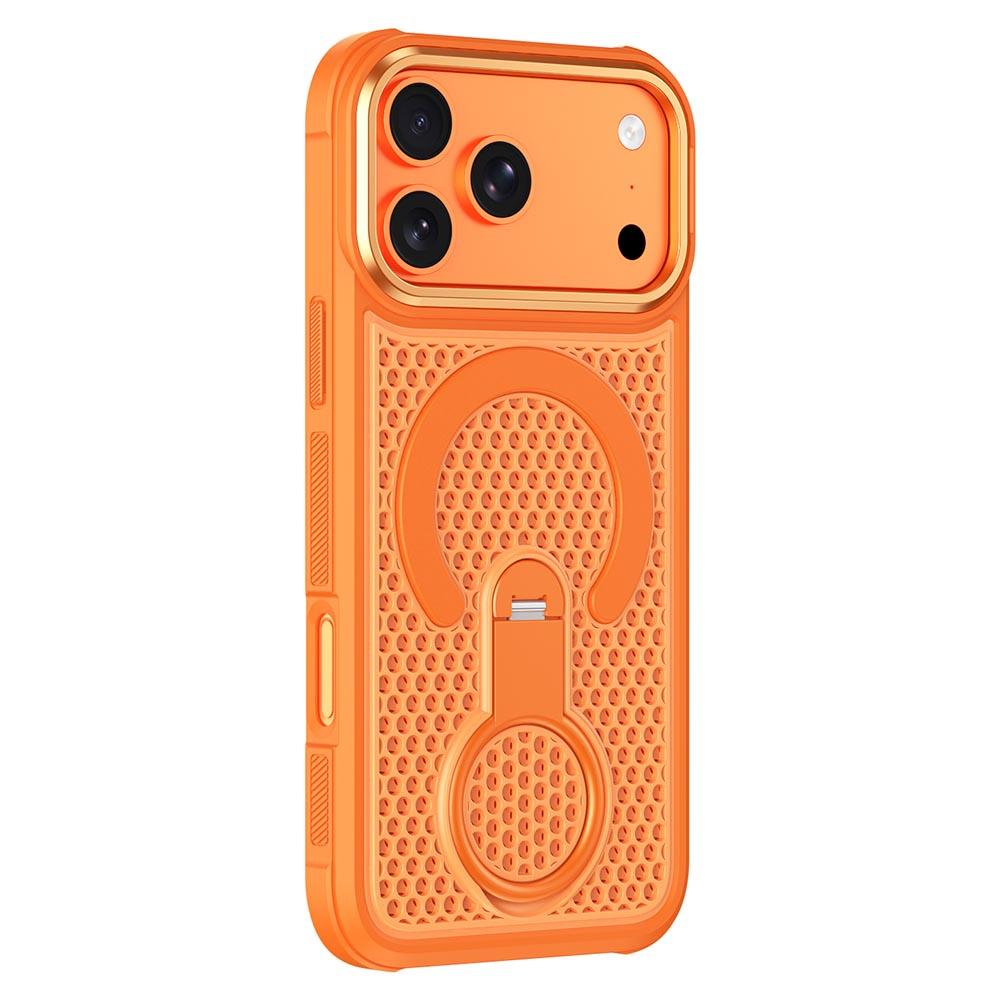 Bild von iPhone 17 Pro Max Magnetische Hülle mit 360° Ringständer Magsafe - Orange