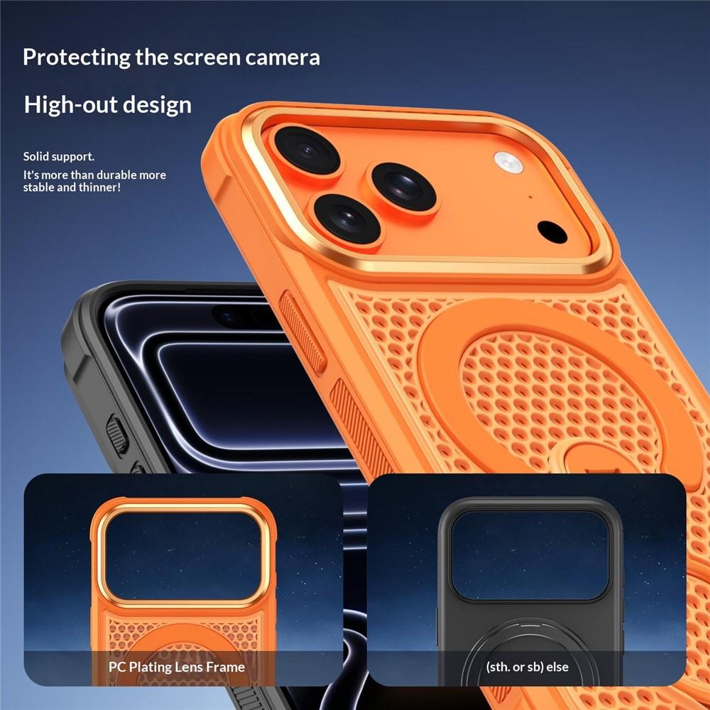 Bild von iPhone 17 Pro Max Magnetische Hülle mit 360° Ringständer - Weiß