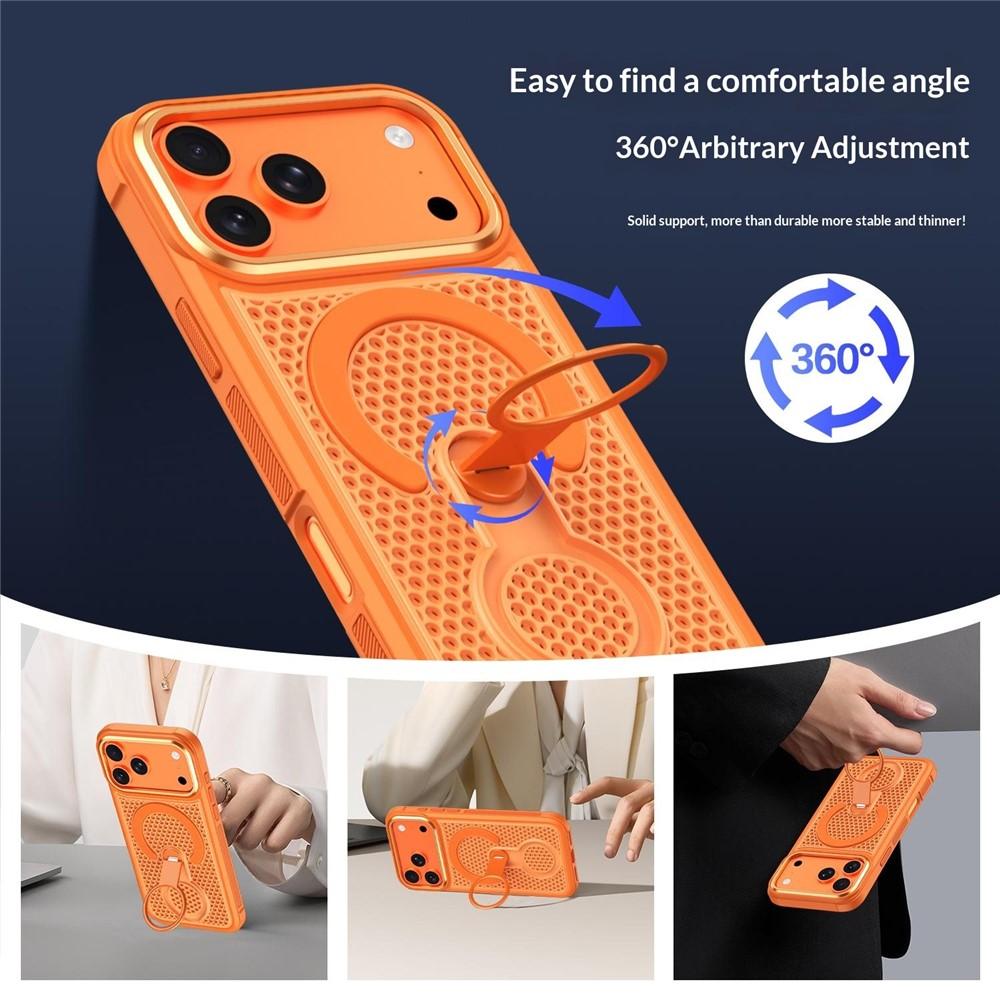 Bild von iPhone 17 Pro Max Magnetische Hülle mit 360° Ringständer - Weiß