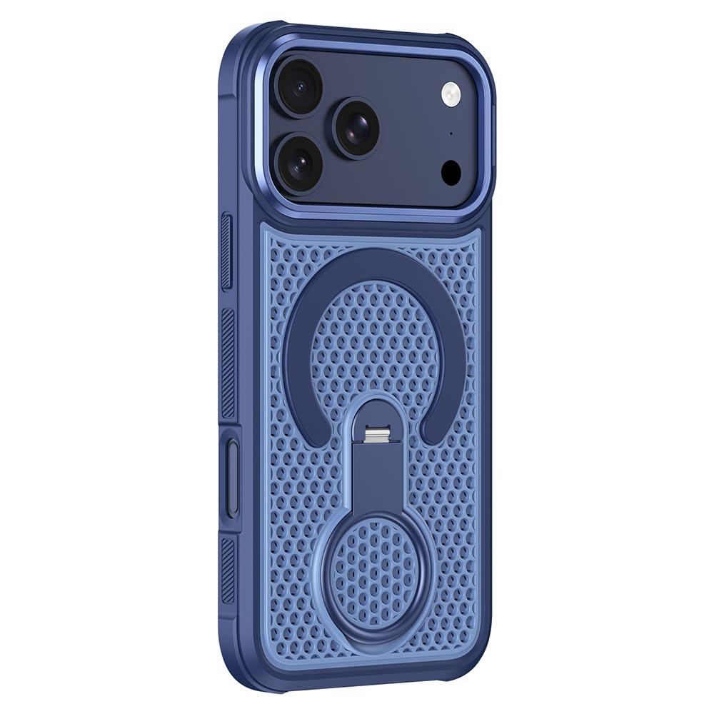 Bild von iPhone 17 Pro Max Magnetische Hülle mit 360° Ringständer - Blau