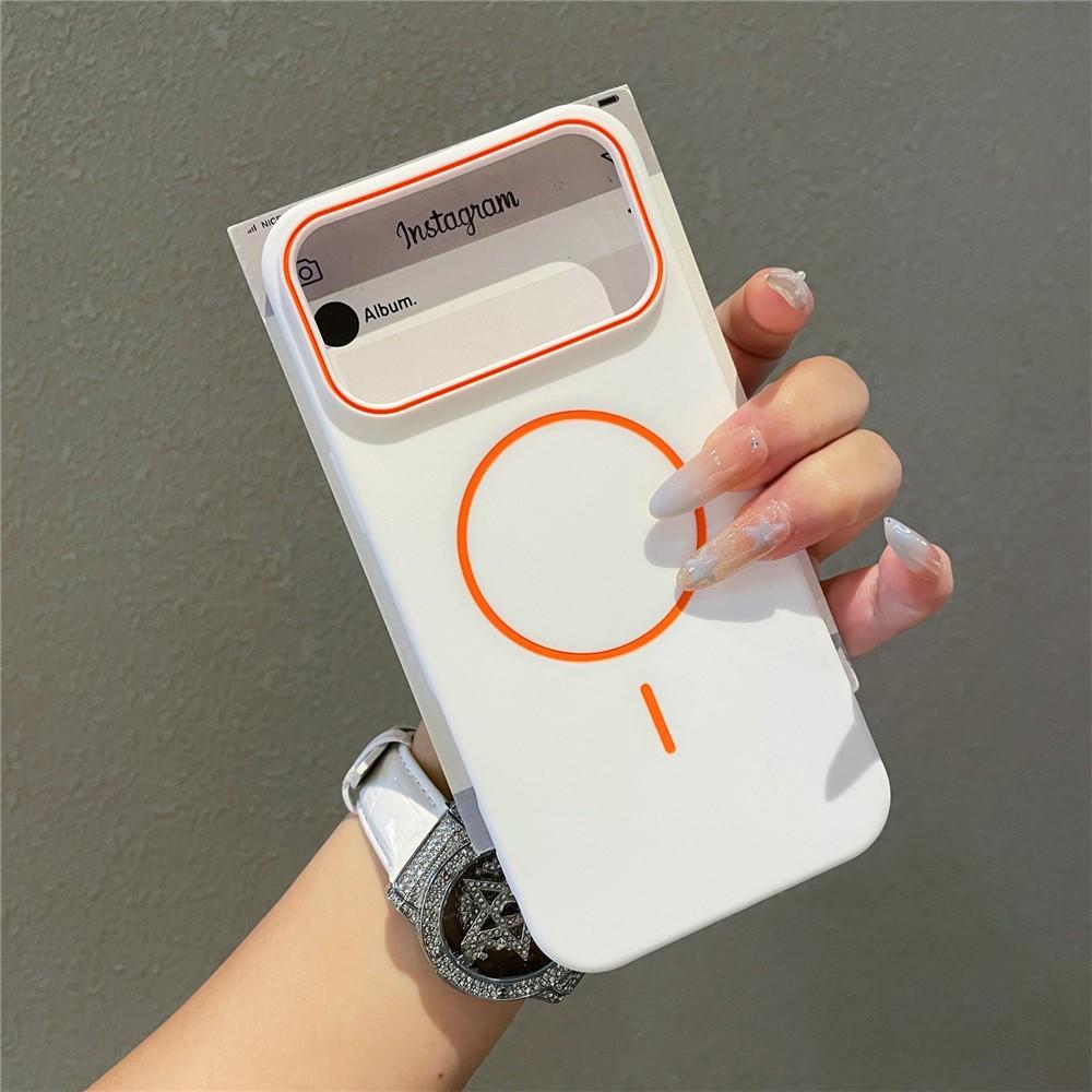 Obrázek produktu iPhone 17 Pro Magnetické Pouzdro Matný Silikonový Kryt Magsafe - Bílý