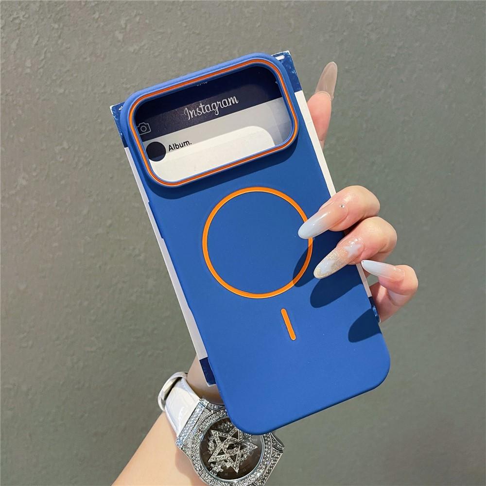 Obrázek produktu iPhone 17 Pro Magnetický silikonový kryt kompatibilní s Magsafe - Modrý