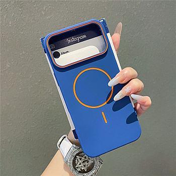 bild på iPhone 17 Pro Magnetický silikonový kryt kompatibilní s Magsafe - Modrý