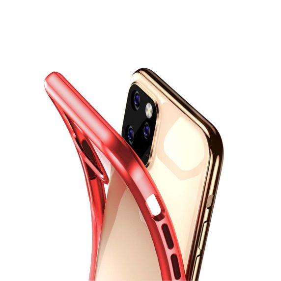 bild på Stöttåligt Mobilskal iPhone 11 Pro - Transparent/Röd