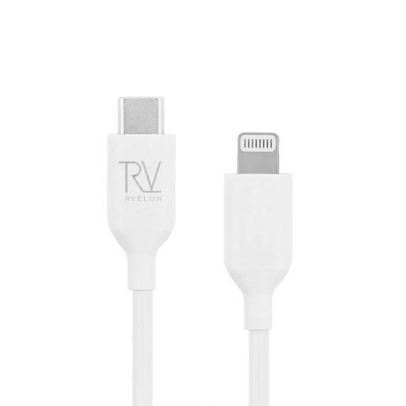 Zdjęcie produktu Rvelon C-Lightning white 2M, kabel certyfikowany przez MFI