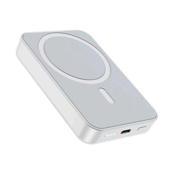 Kuva:  Magneettinen Powerbank Langattomalla Latauksella 10000 mAh - Valkoinen