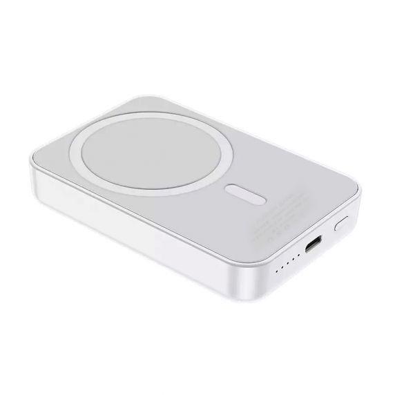 Kuva:  Magneettinen Powerbank Langattomalla Latauksella 10000 mAh - Valkoinen