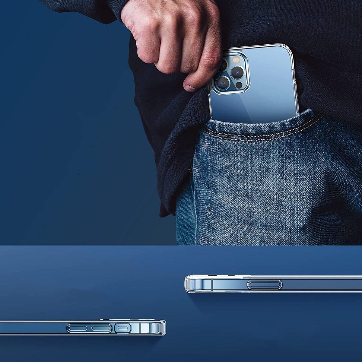 Afbeelding van iPhone 12 Pro Max Schokbestendig Hoesje met MagSafe - Transparant | G-SP