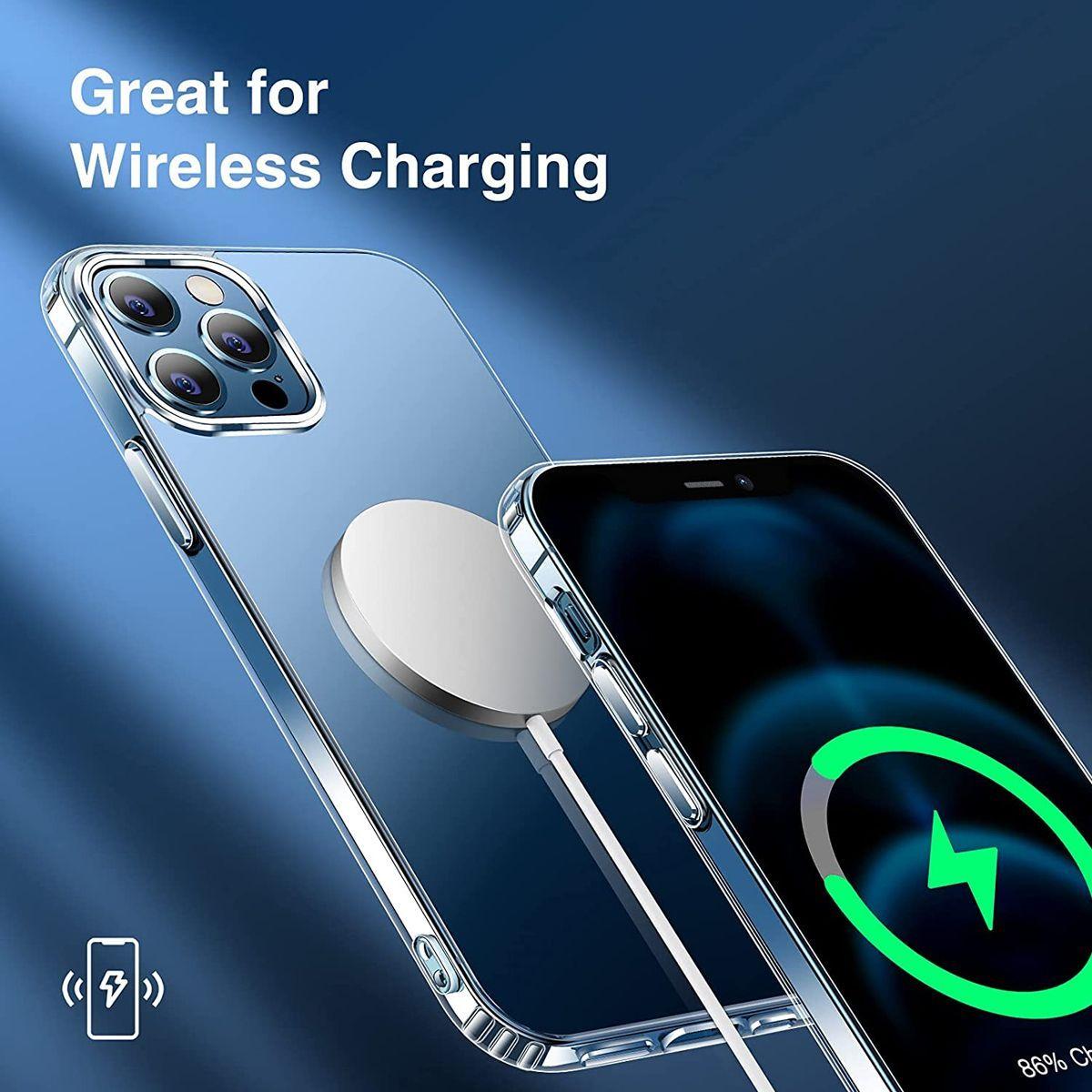 Afbeelding van iPhone 12 Pro Max Schokbestendig Hoesje met MagSafe - Transparant | G-SP