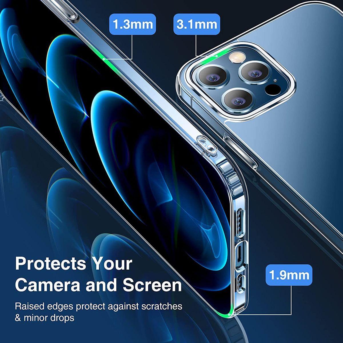 Afbeelding van iPhone 12 Pro Max Schokbestendig Hoesje met MagSafe - Transparant | G-SP