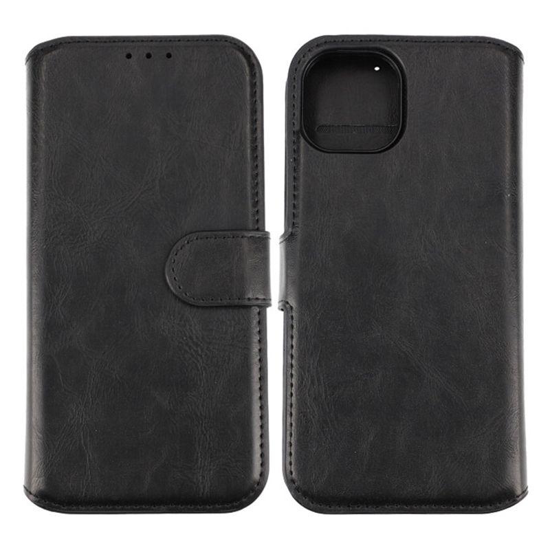 Image de Étui portefeuille magnétique Rvelon pour iPhone 15 - Noir | G-SP