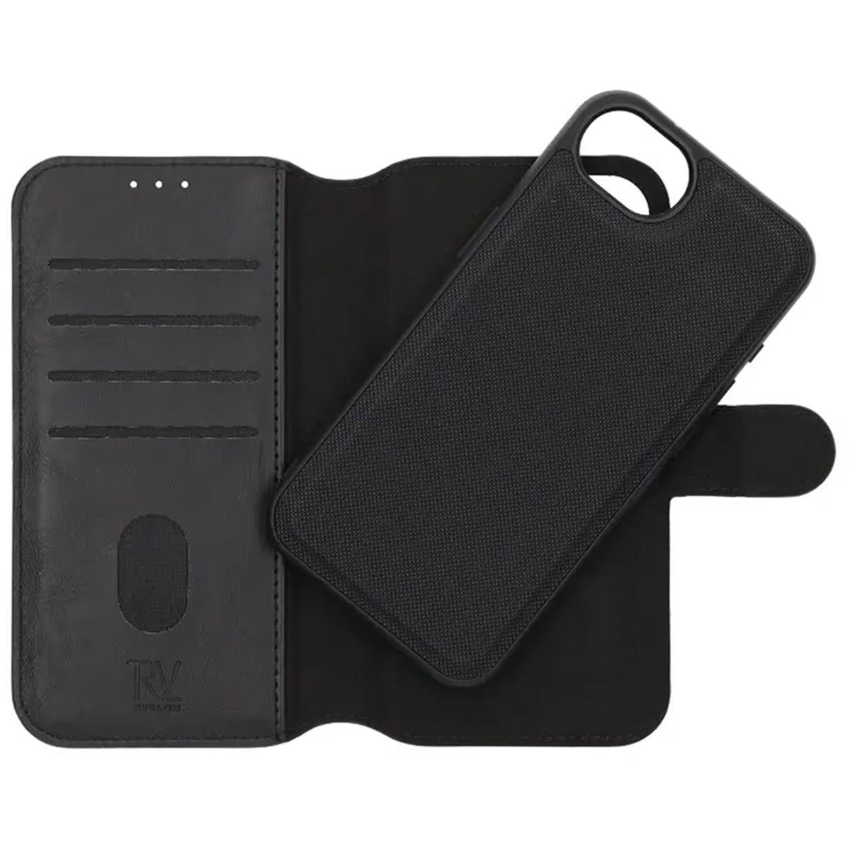 Image de Rvelon Étui portefeuille magnétique pour iPhone 16e et 17e - Noir