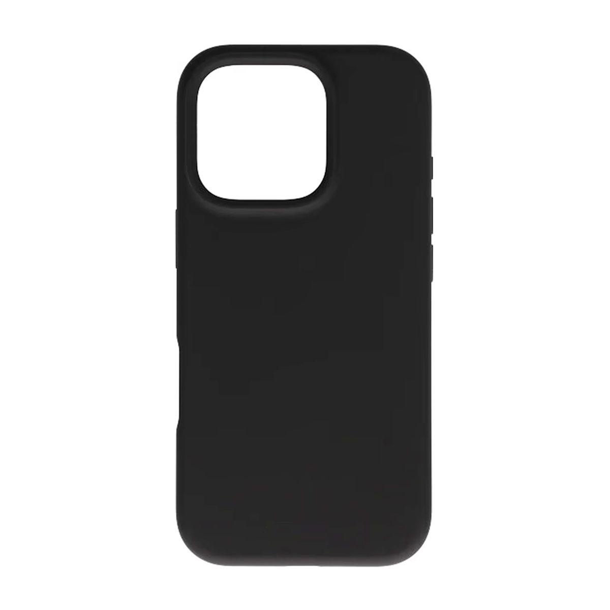 Kuva:  iPhone 16 Pro -puhelimen silikonikuori – musta