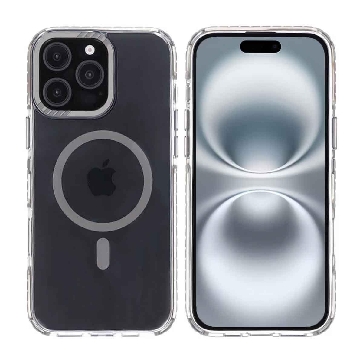 Kuva:  iPhone 16 Pro Max Rvelon Magneettinen Vahvistettu Suojakuori – Harmaa