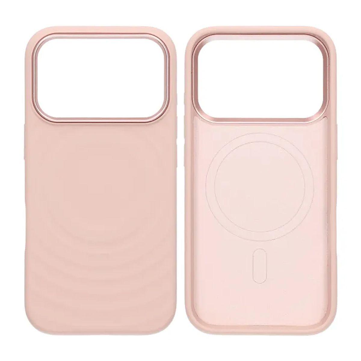 Kuva:  Silikoninen MagSafe-kuori iPhone 17 Pro/18 Pro -puhelimelle – vaaleanpunainen
