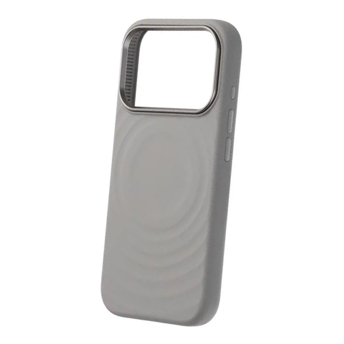 Kuva:  Silikoninen MagSafe-kuori iPhone 17 Pro/18 Pro -puhelimelle – vaaleanharmaa