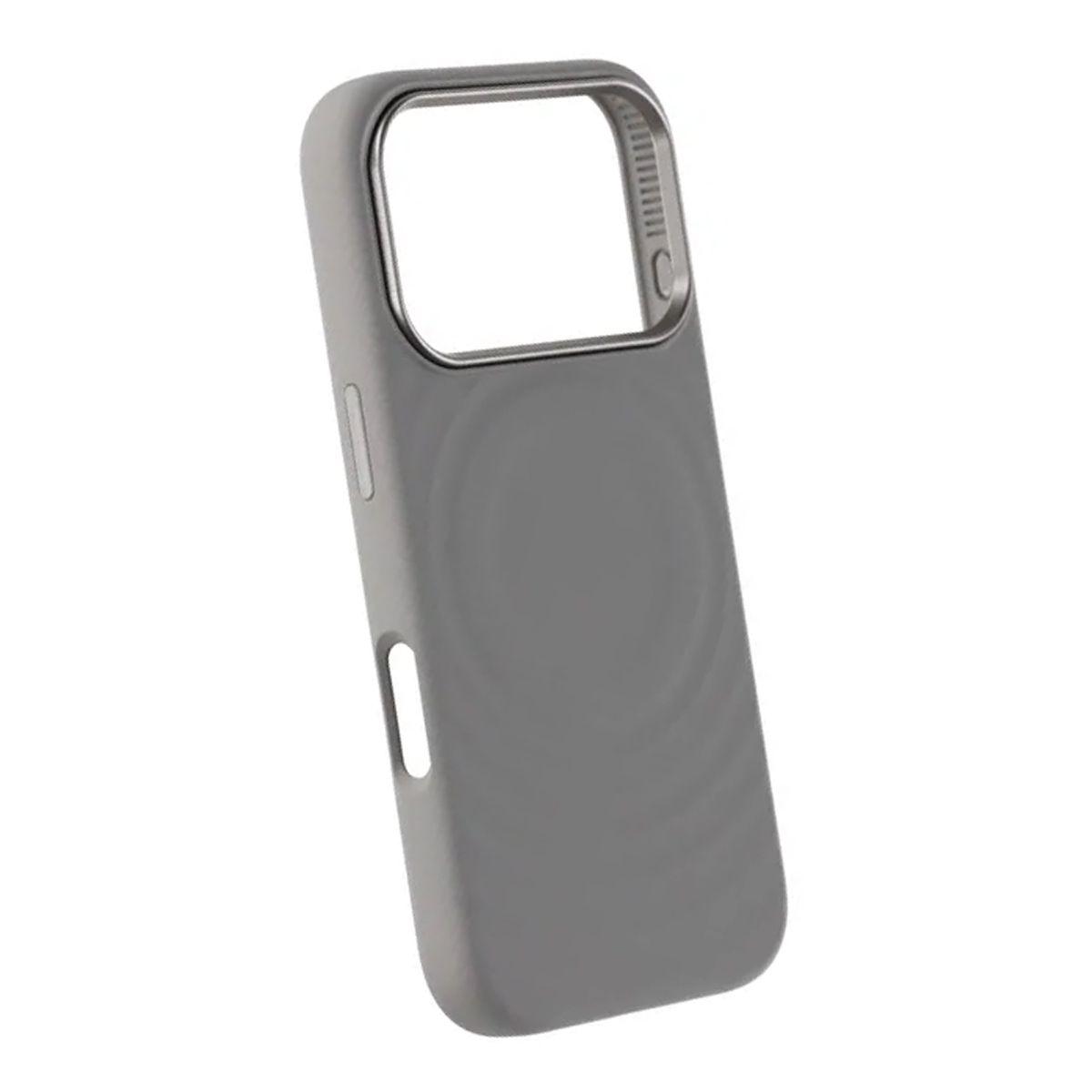Kuva:  Silikoninen MagSafe-kuori iPhone 17 Pro/18 Pro -puhelimelle – vaaleanharmaa